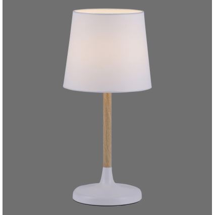 Leuchten Direkt 14423-16 - Lámpara de mesa NIMA 1xE14/40W/230V blanco