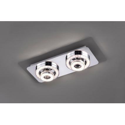 Leuchten Direkt 14521-17 - Plafón LED TIM 2xLED/2,8W/230V + 2xLED/3,1W