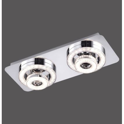 Leuchten Direkt 14521-17 - Plafón LED TIM 2xLED/2,8W/230V + 2xLED/3,1W