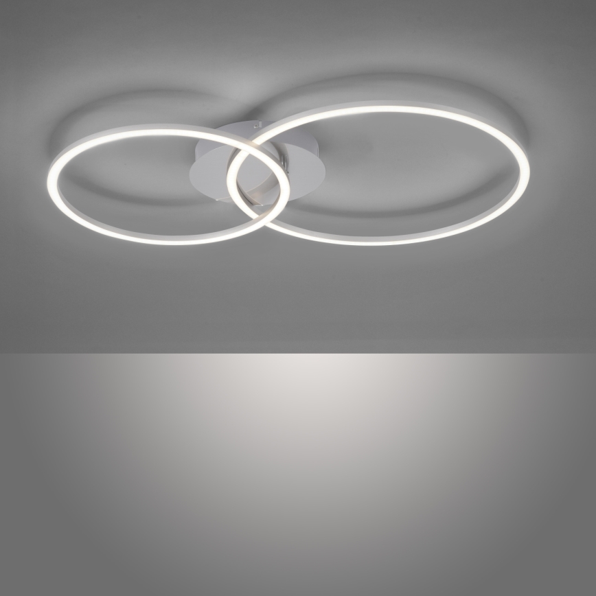 Leuchten Direkt 14537-55 - LED Plafón regulable IVANKA LED/14W/230V + LED/12W