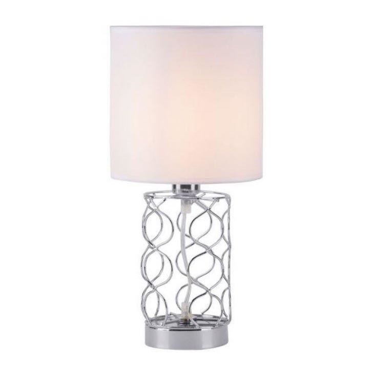 Leuchten Direkt 14615-55 - Lámpara de mesa DEVA 1xE14/40W/230V cromo mate
