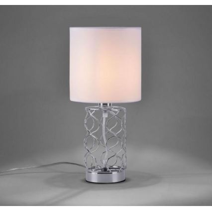 Leuchten Direkt 14615-55 - Lámpara de mesa DEVA 1xE14/40W/230V cromo mate