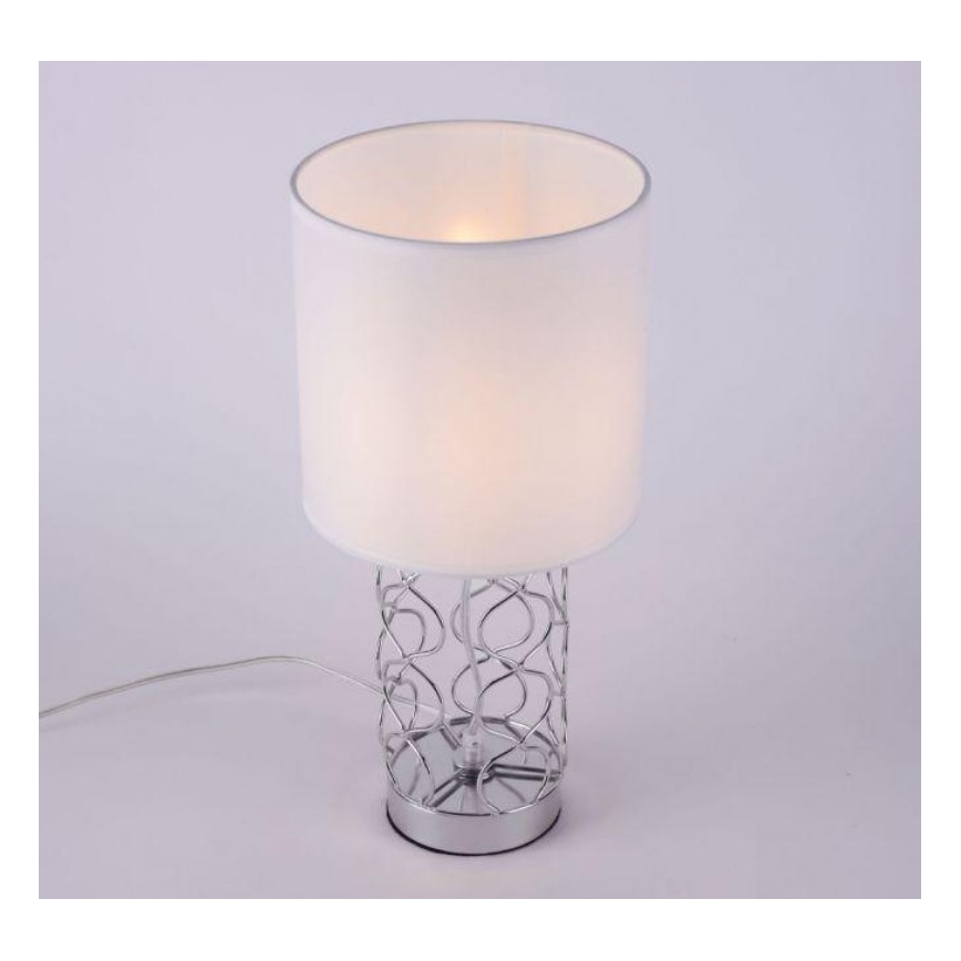 Leuchten Direkt 14615-55 - Lámpara de mesa DEVA 1xE14/40W/230V cromo mate