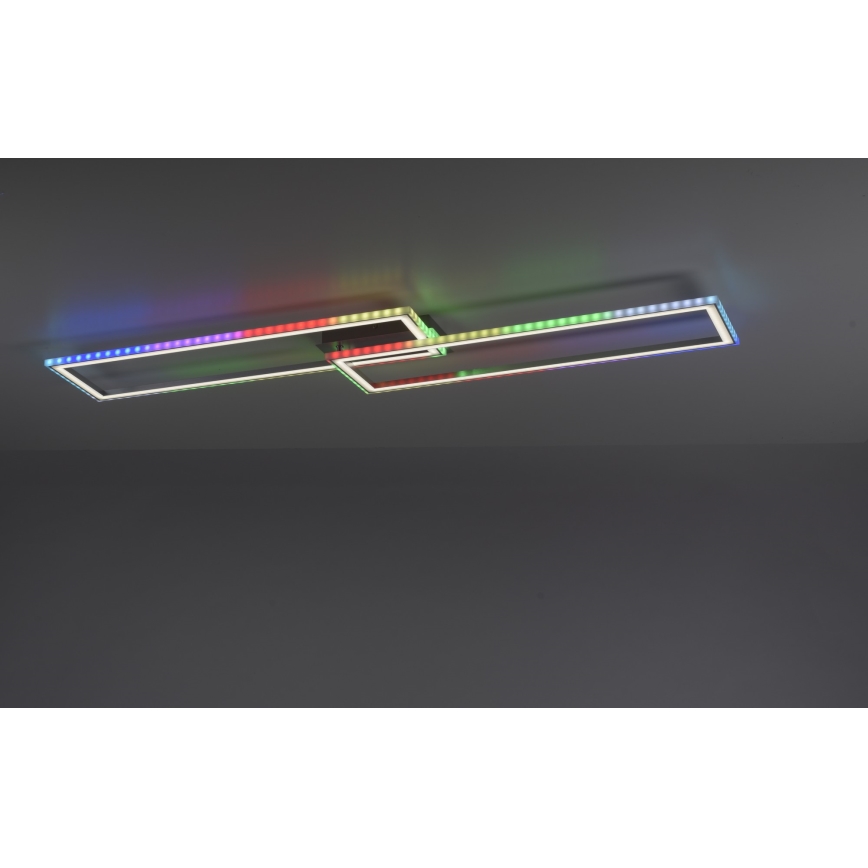 Leuchten Direkt 14635-55 - Lámpara de techo LED RGB regulable FELIX LED/34,5W/230V con mando a distancia