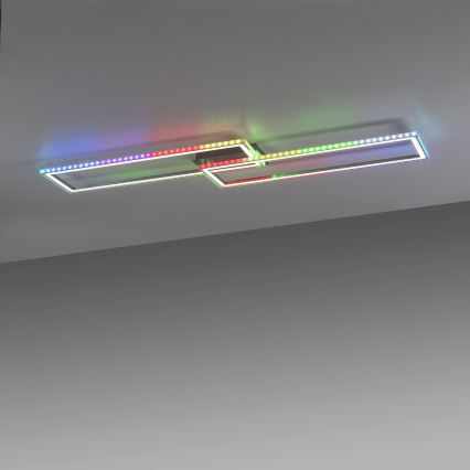 Leuchten Direkt 14635-55 - Lámpara de techo LED RGB regulable FELIX LED/34,5W/230V con mando a distancia