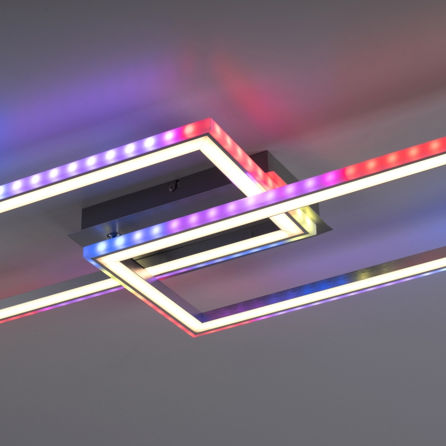 Leuchten Direkt 14635-55 - Lámpara de techo LED RGB regulable FELIX LED/34,5W/230V con mando a distancia