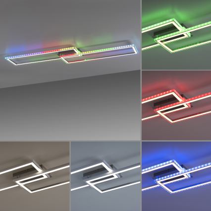 Leuchten Direkt 14635-55 - Lámpara de techo LED RGB regulable FELIX LED/34,5W/230V con mando a distancia