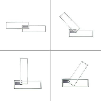 Leuchten Direkt 14635-55 - Lámpara de techo LED RGB regulable FELIX LED/34,5W/230V con mando a distancia