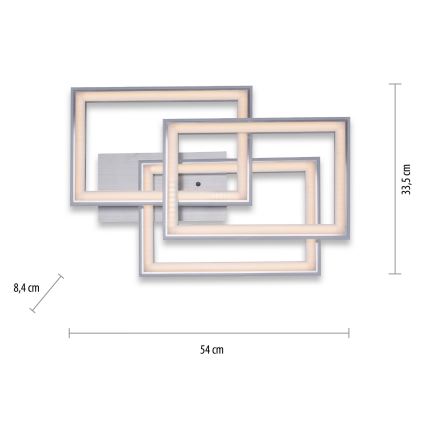 Leuchten Direkt 14636-55 - Plafón LED RGB regulable FELIX LED/35W/230V + mando a distancia