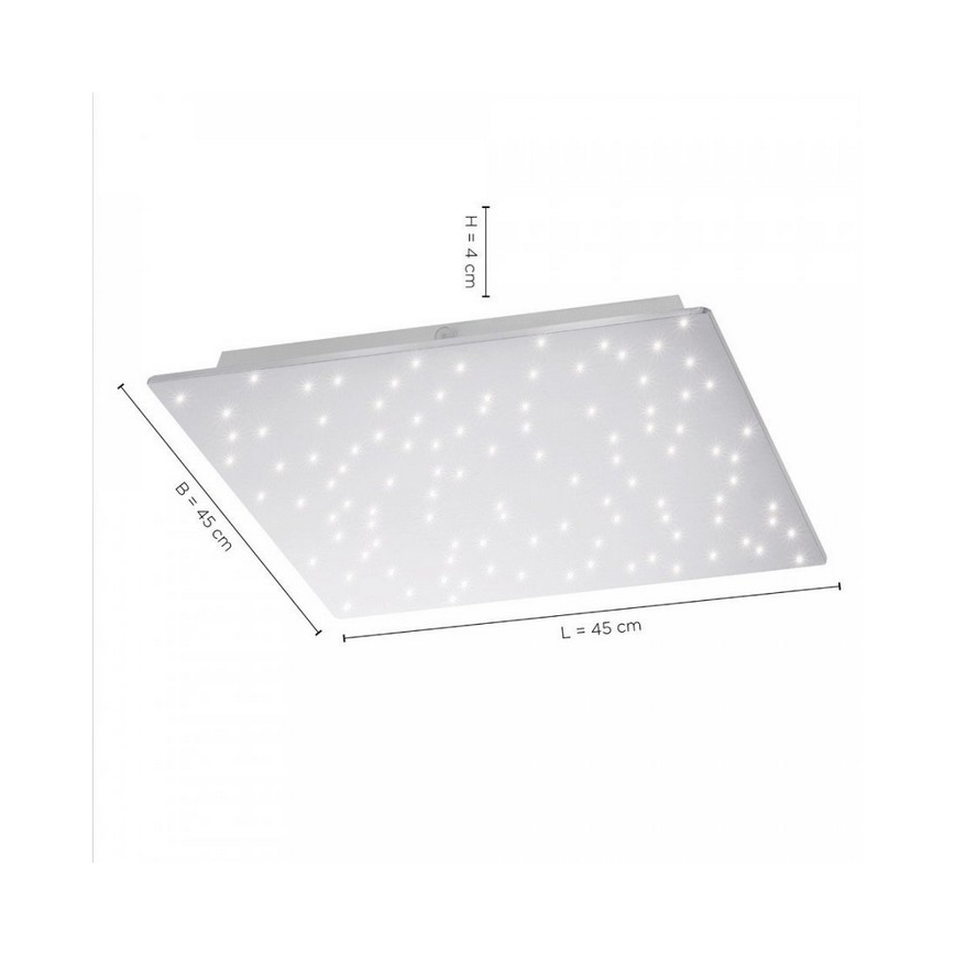 Leuchten Direkt 14671-55 - Plafón LED regulable SPARKLE LED/18W/230V 2700-5000K + mando a distancia