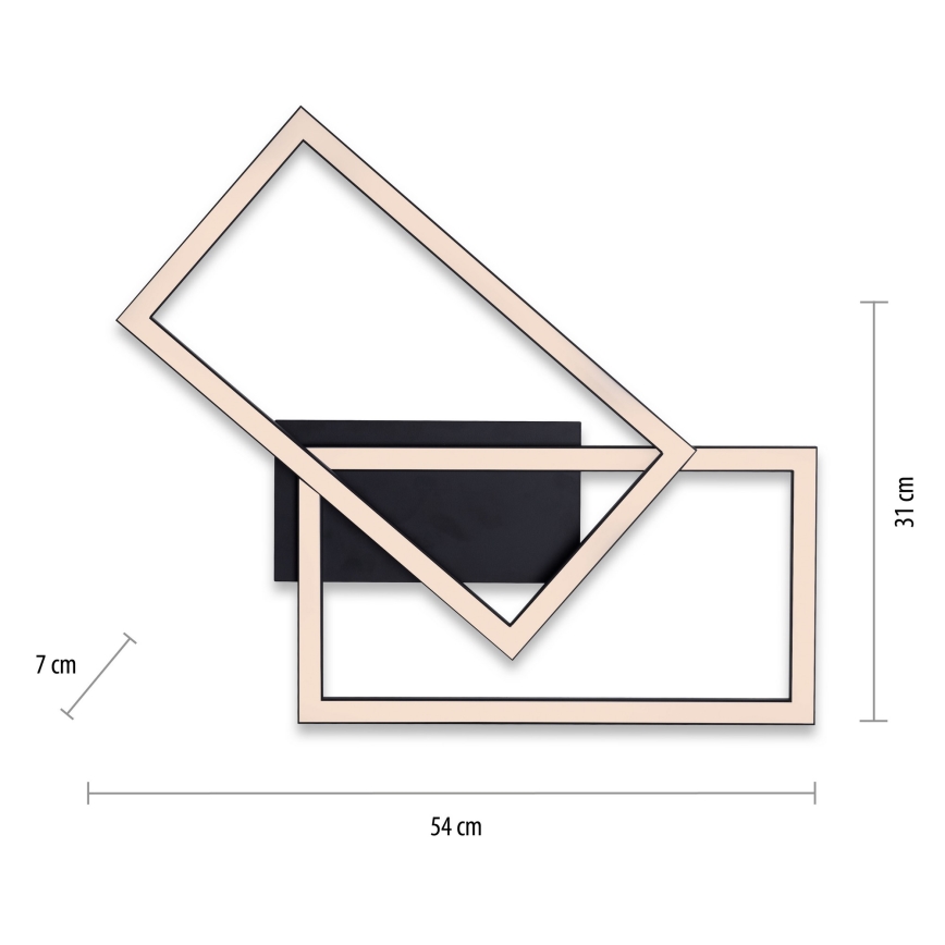 Leuchten Direkt 14692-18 - Plafón LED regulable IVEN LED/36W/230V