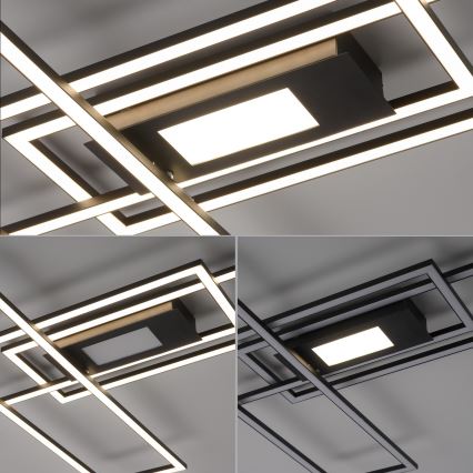 Leuchten Direkt 14693-18 - Lámpara de techo LED regulable ASMIN LED/48W/230V + mando a distancia