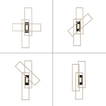 Leuchten Direkt 14693-18 - Lámpara de techo LED regulable ASMIN LED/48W/230V + mando a distancia