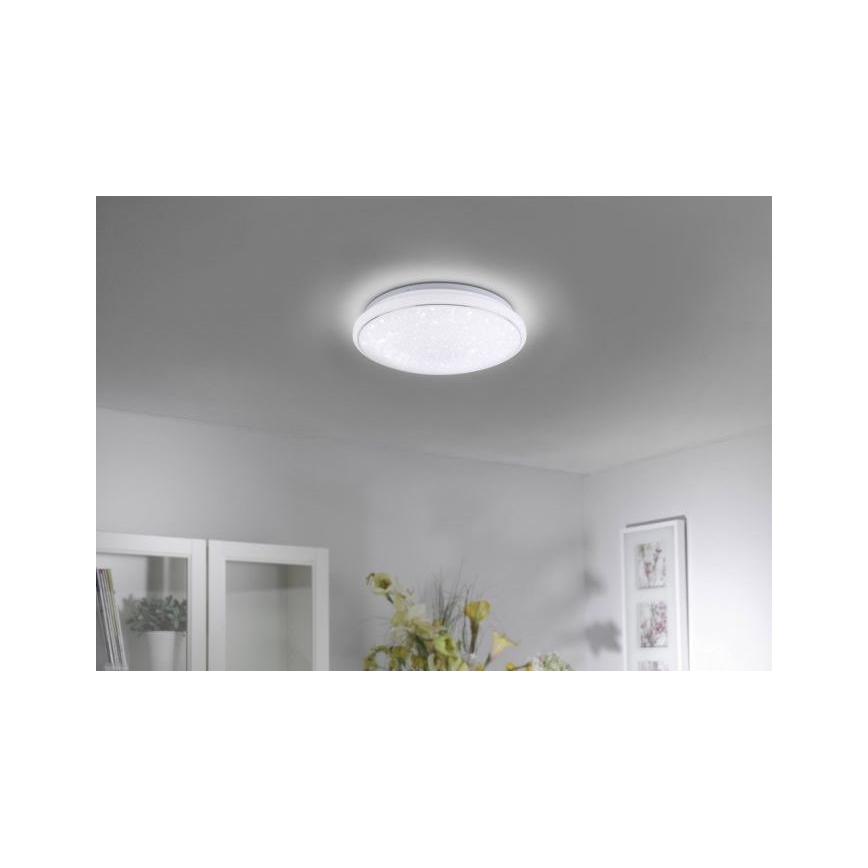 Leuchten Direkt 14743-16 - Plafón LED RGB regulable JUPI LED/28W/230V Tuya 2700-5000K + mando a distancia