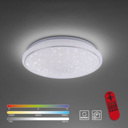 Leuchten Direkt 14743-16 - Plafón LED RGB regulable JUPI LED/28W/230V Tuya 2700-5000K + mando a distancia