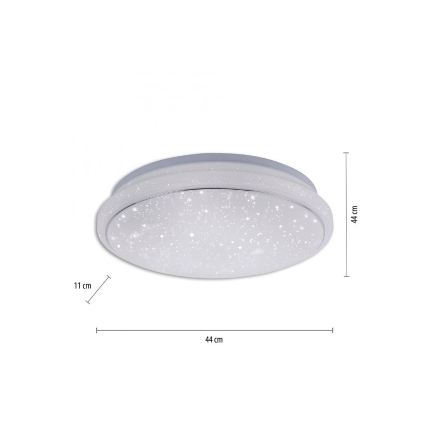 Leuchten Direkt 14743-16 - Plafón LED RGB regulable JUPI LED/28W/230V Tuya 2700-5000K + mando a distancia