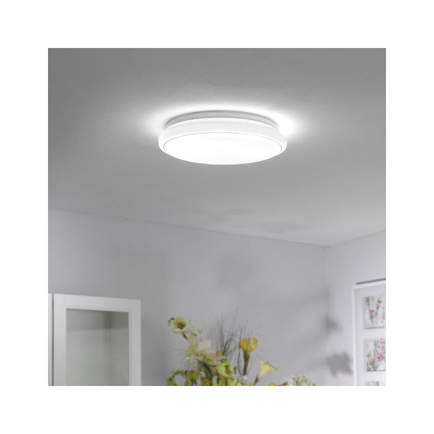 Leuchten Direkt 14744-16 - Plafón LED RGB regulable JUPI LOLASMART LED/32W/230V + mando a distancia