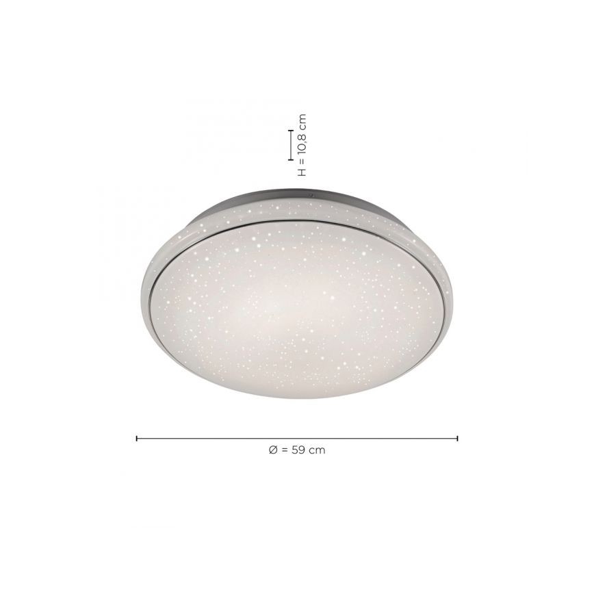 Leuchten Direkt 14744-16 - Plafón LED RGB regulable JUPI LOLASMART LED/32W/230V + mando a distancia