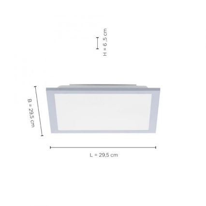Leuchten Direkt 14750-21 - Plafón LED FLAT LED/12W/230V