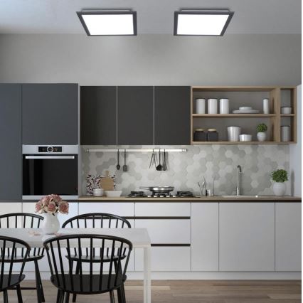 Leuchten Direkt 14755-18 - Lámpara de techo LED regulable FLAT LED/28W/230V 2700-5000 + mando a distancia