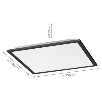 Leuchten Direkt 14755-18 - Lámpara de techo LED regulable FLAT LED/28W/230V 2700-5000 + mando a distancia