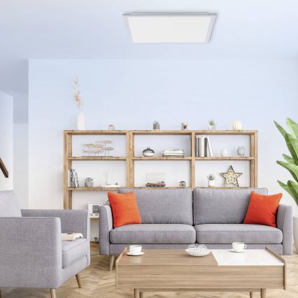 Leuchten Direkt 14755-21 - Plafón LED regulable FLAT LED/28W/230V 2700-5000K + mando a distancia