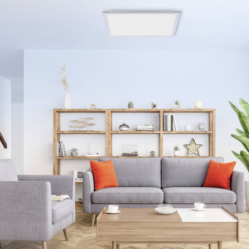 Leuchten Direkt 14755-21 - Plafón LED regulable FLAT LED/28W/230V 2700-5000K + mando a distancia