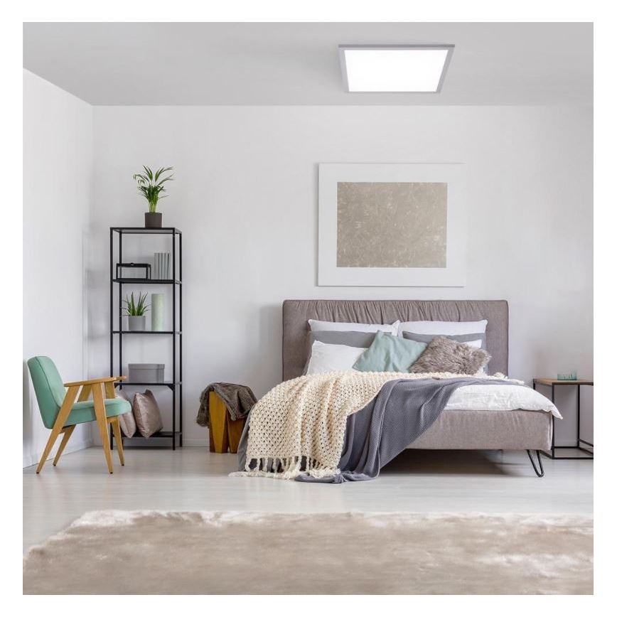 Leuchten Direkt 14755-21 - Plafón LED regulable FLAT LED/28W/230V 2700-5000K + mando a distancia