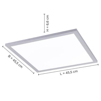 Leuchten Direkt 14755-21 - Plafón LED regulable FLAT LED/28W/230V 2700-5000K + mando a distancia