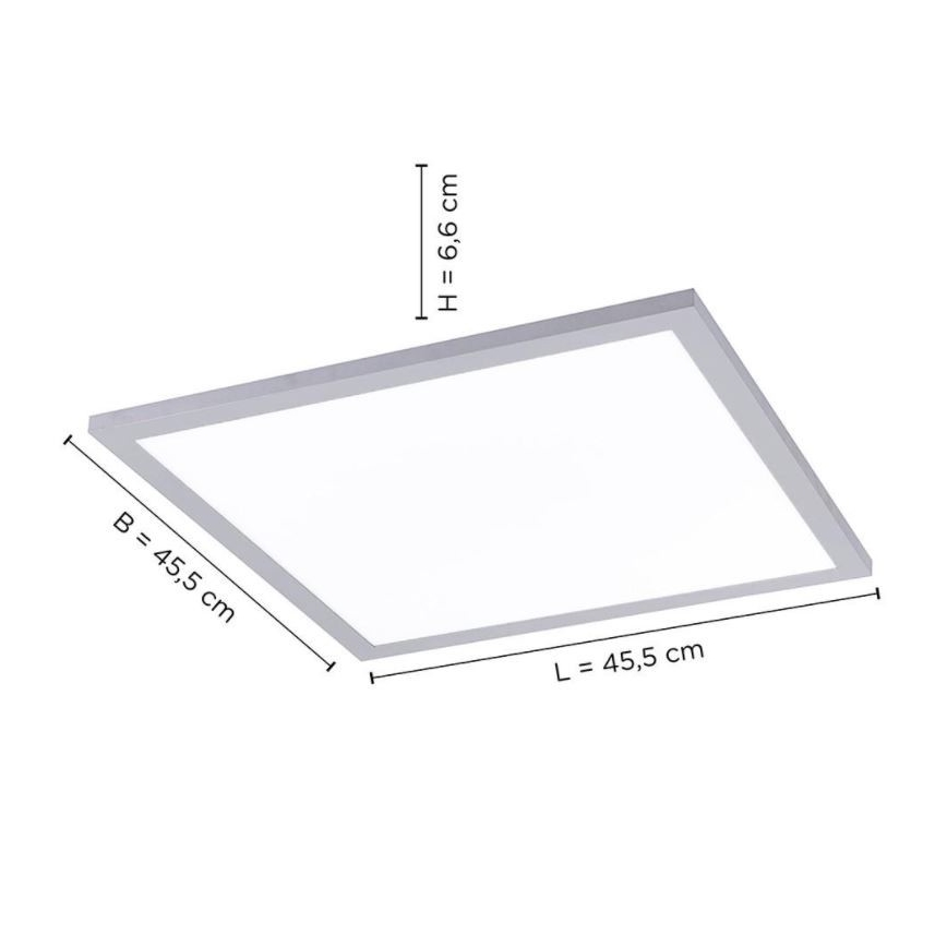 Leuchten Direkt 14755-21 - Plafón LED regulable FLAT LED/28W/230V 2700-5000K + mando a distancia