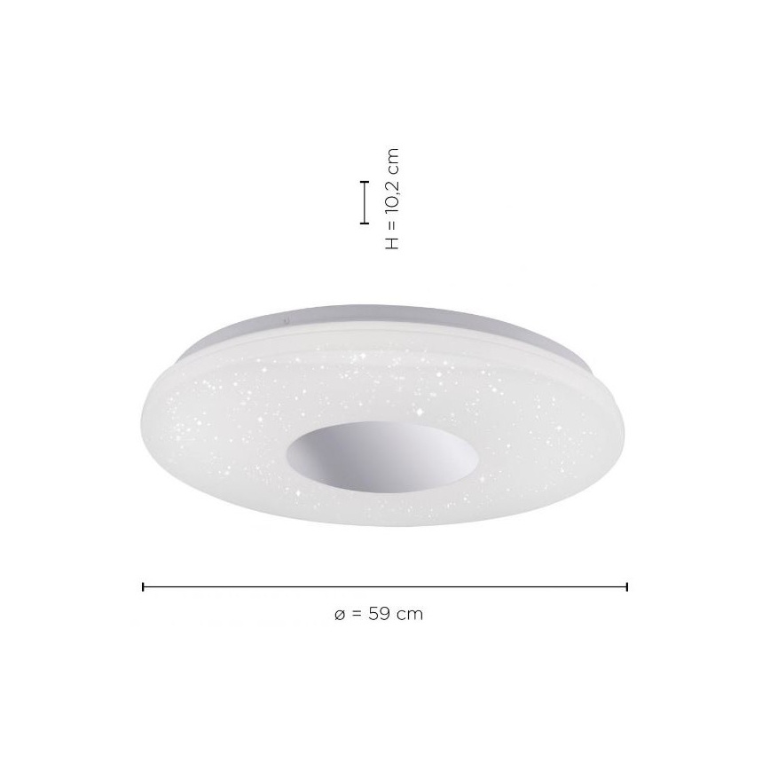 Leuchten Direkt 14822-17 - Plafón de baño LED con sensor LAVINIA LED/40W/230V IP44