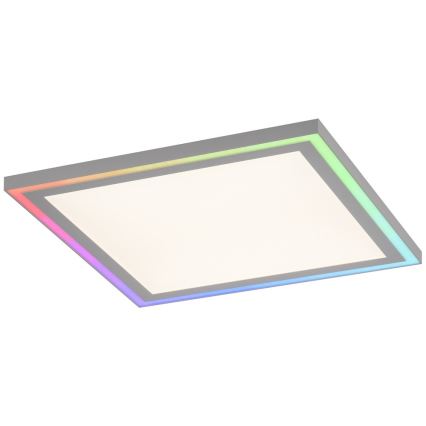 Leuchten Direkt 14900-16 - Plafón LED RGB regulable EDGING LED/24W/230V + mando a distancia