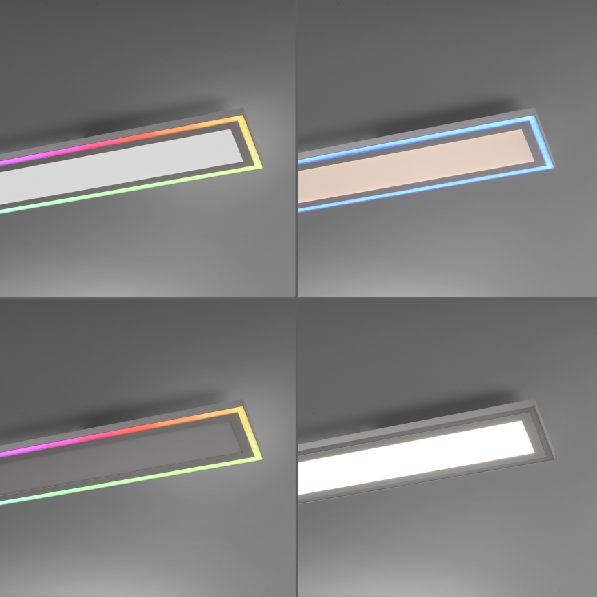 Leuchten Direkt 14901-16 - Plafón LED RGB regulable EDGING LED/24W/230V + mando a distancia
