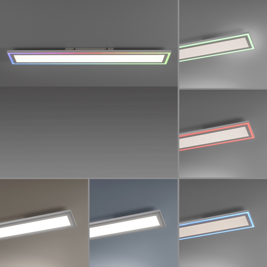 Leuchten Direkt 14901-16 - Plafón LED RGB regulable EDGING LED/24W/230V + mando a distancia