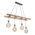 Leuchten Direkt 15025-18 - Lámpara colgante EDGAR 4xE27/60W/230V Eucalyptus