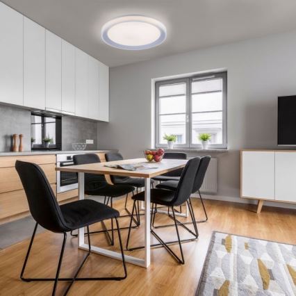 Leuchten Direkt 15110-21 - Plafón LED RGB regulable LENI LOLASMART LED/40W/230V + mando a distancia