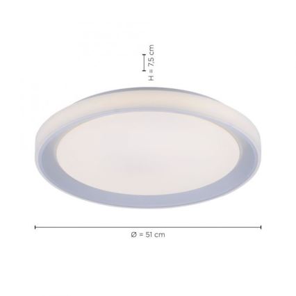 Leuchten Direkt 15110-21 - Plafón LED RGB regulable LENI LOLASMART LED/40W/230V + mando a distancia