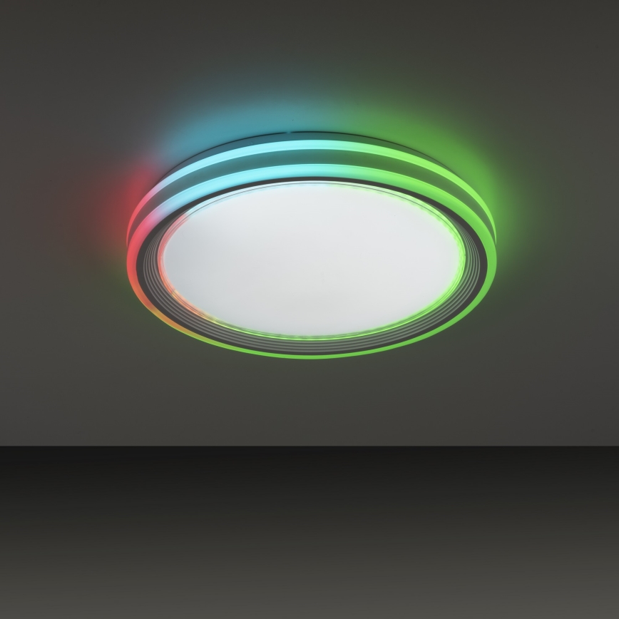 Leuchten Direkt 15154-16 - Plafón LED RGB regulable EDGING LED/39W/230V + mando a distancia