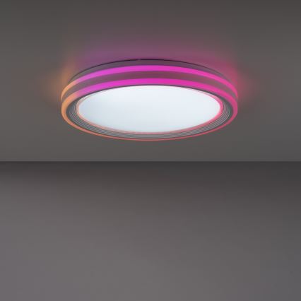 Leuchten Direkt 15154-16 - Plafón LED RGB regulable EDGING LED/39W/230V + mando a distancia