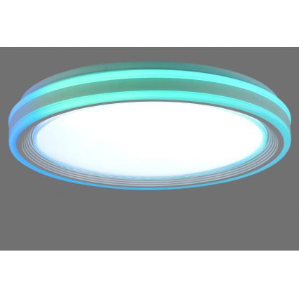 Leuchten Direkt 15154-16 - Plafón LED RGB regulable EDGING LED/39W/230V + mando a distancia