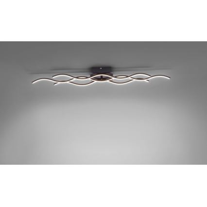 Leuchten Direkt 15166-18 - Lámpara de suspensión LED WAWE LED/28W/230V negro