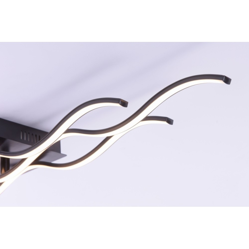 Leuchten Direkt 15166-18 - Lámpara de suspensión LED WAWE LED/28W/230V negro