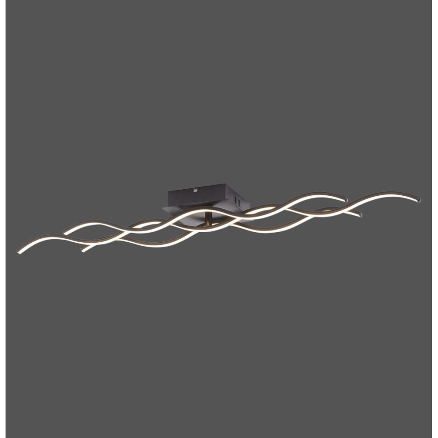 Leuchten Direkt 15166-18 - Lámpara de suspensión LED WAWE LED/28W/230V negro