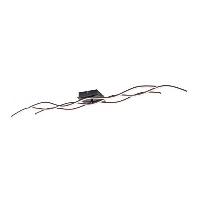 Leuchten Direkt 15167-18 - Lámpara de suspensión LED WAWE 2xLED/12,5W/230V+1xLED/17W negro