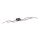 Leuchten Direkt 15167-18 - Lámpara de suspensión LED WAWE 2xLED/12,5W/230V+1xLED/17W negro