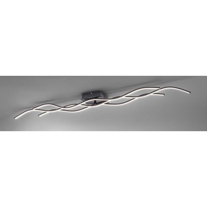 Leuchten Direkt 15167-18-LED Lámpara de techo de superficie WAWE 2xLED/12,5W/230V+LED/17W negra