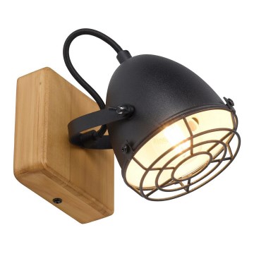 Leuchten Direkt 15171-18 - Lámpara de pared con foco BEETLE 1xE14/10W/230V pino