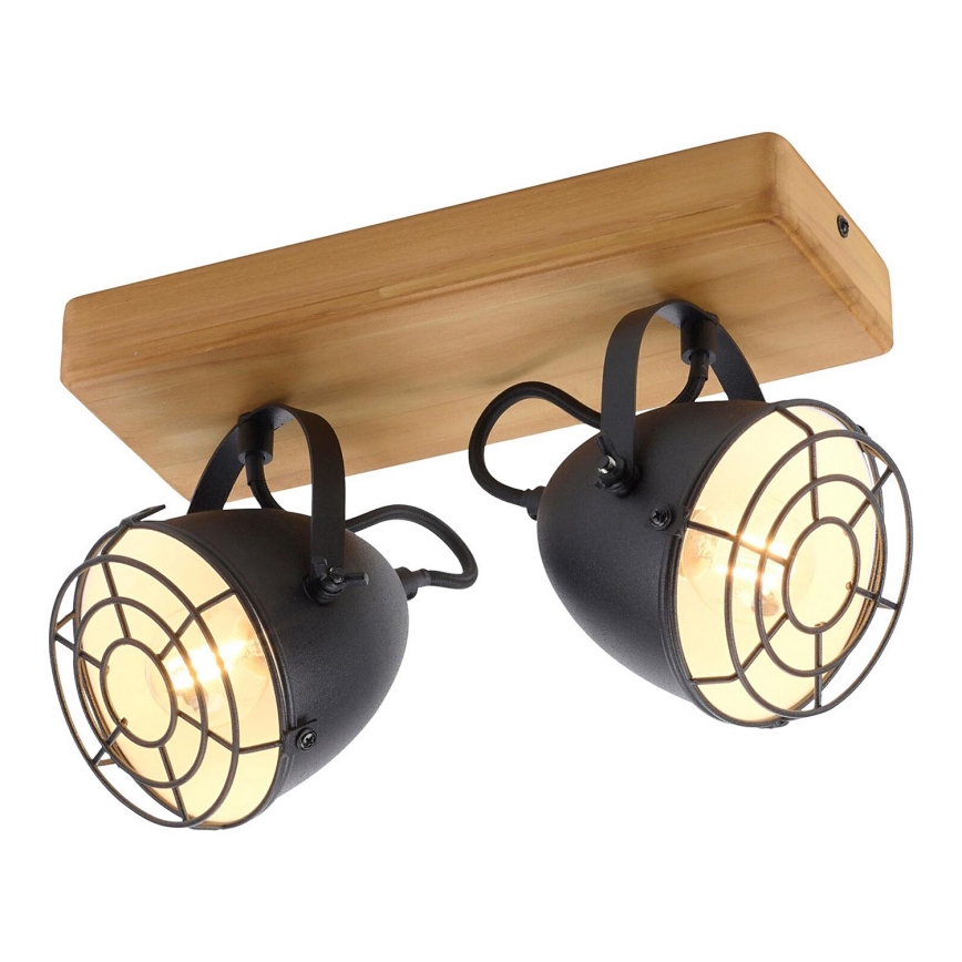 Leuchten Direkt 15172-18 - Foco empotrable BEETLE 2xE14/10W/230V pino