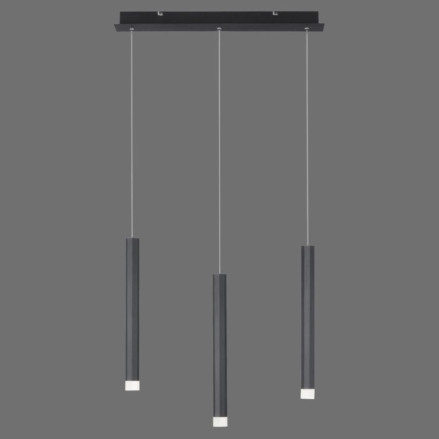 Leuchten Direkt 15203-18 - Lámpara LED colgante 3xLED/4,8W/230V negro