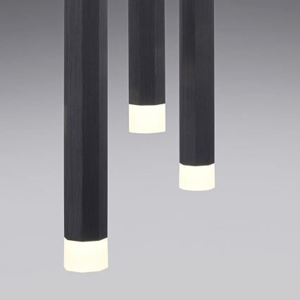 Leuchten Direkt 15203-18 - Lámpara LED colgante 3xLED/4,8W/230V negro
